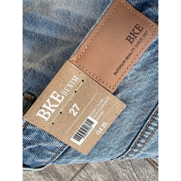 BKE Buckle Denim Shorts 27 Parker High Rise ABK696 Distressed NWT Cuffed Western - Picture 4 of 6